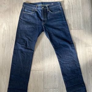 Levi’s 501 selvedge jeans.